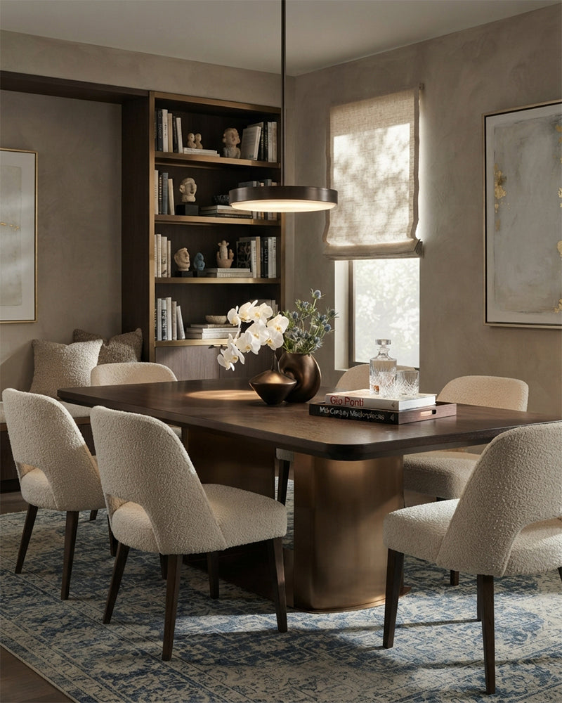 Knokke Alabaster Circular Disc Gold Framed Pendant Light - Natural Spanish Alabaster, Lux Gold Trim - Living Room, Dining Room & Bedrooms