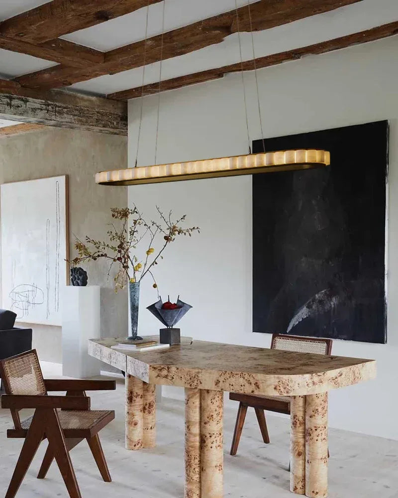 Vintage Oval White Alabaster Huge Chandelier Wide 60" Brushed Bronze/Gold Framework American chandelier