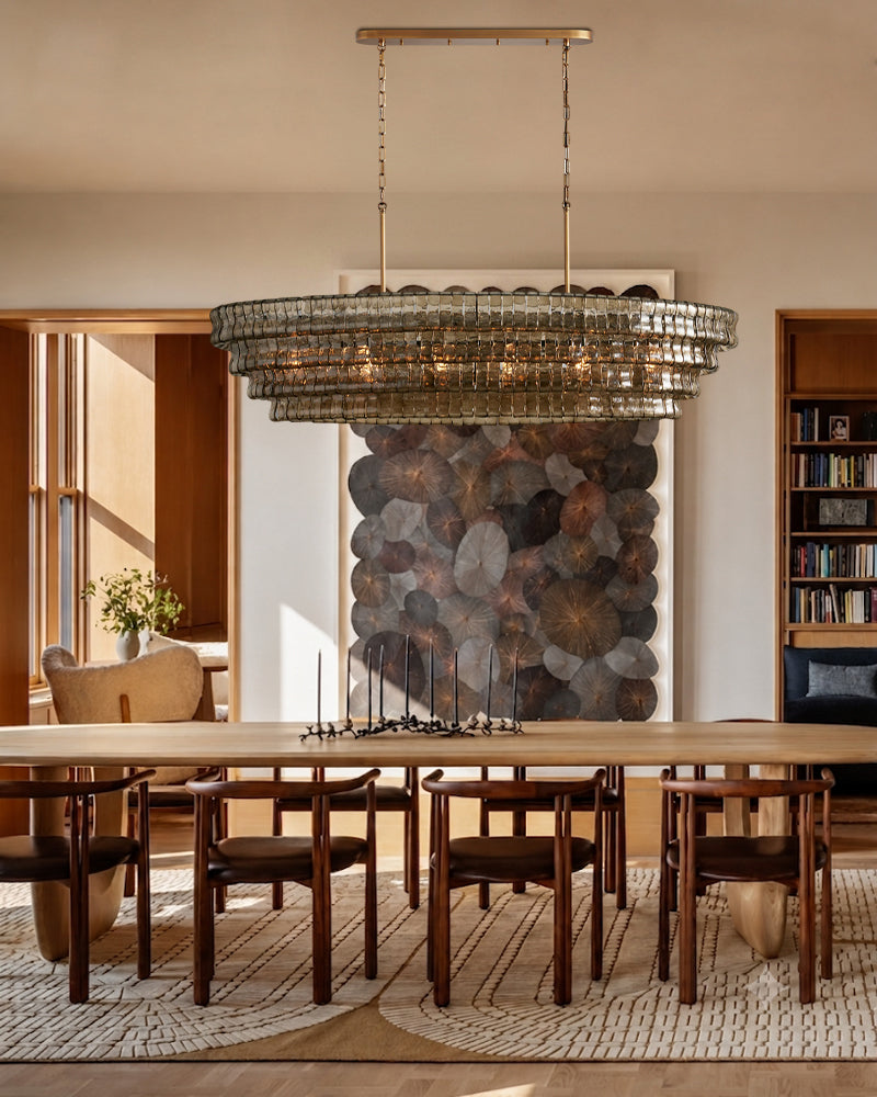 LightsStory Ethereal Statement Chandelier - Lux Oval - Multi-Tier