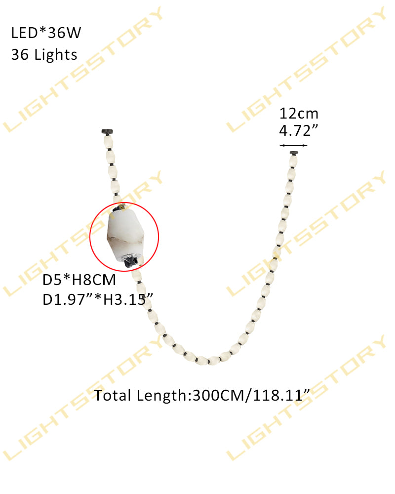 Clairval Series Geometric Chandelier | Linear LED Solid Brass Connectors and Integrated LED Modules, Natural Brass finish for Kitchen Islands and Dining Rooms 36-light-D5*H300CM D1.97"*H118.11" Black American chandelier