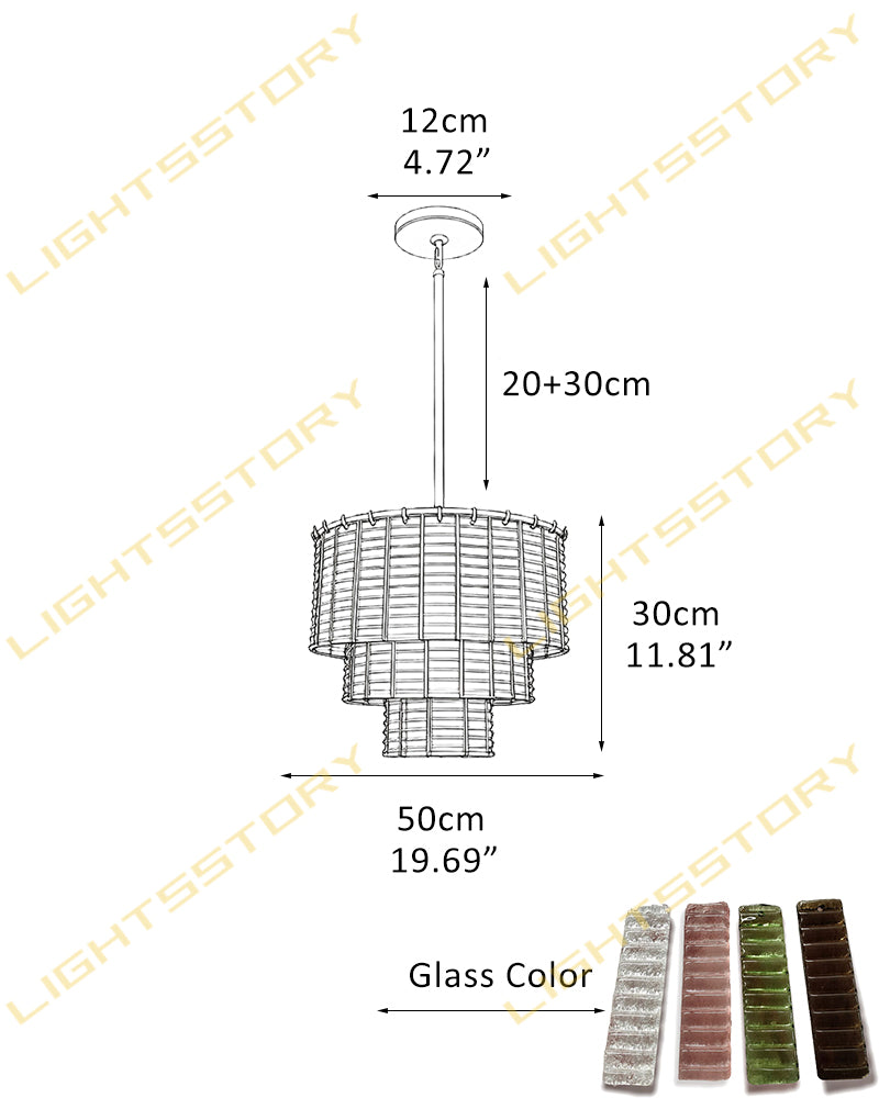 Cassis Fluted Blush Pink Multi Tiered Waterfall Chandelier - Textured Glass, Lux Brass Trim - Dining Rooms, Living Rooms & Bedrooms