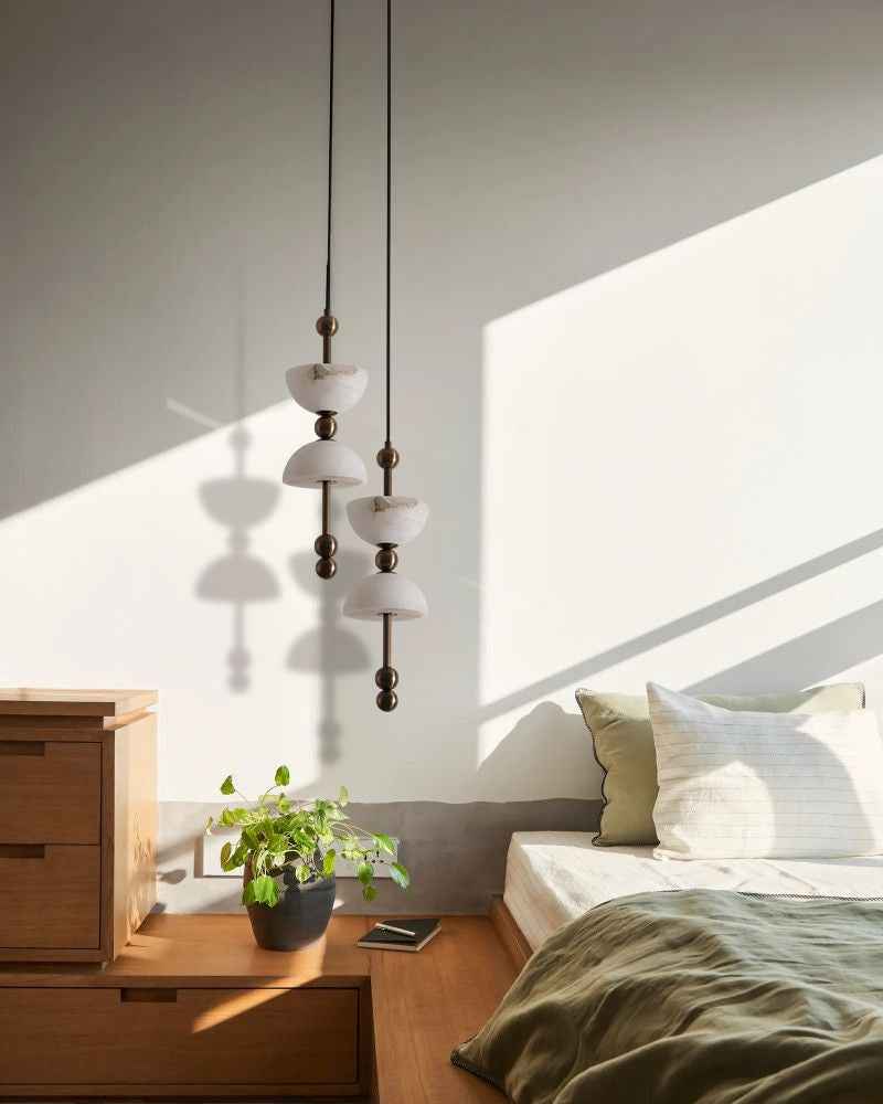 LightsStory Alabaster Bowl Cluster Pendant Light - 1 to 9 Lights