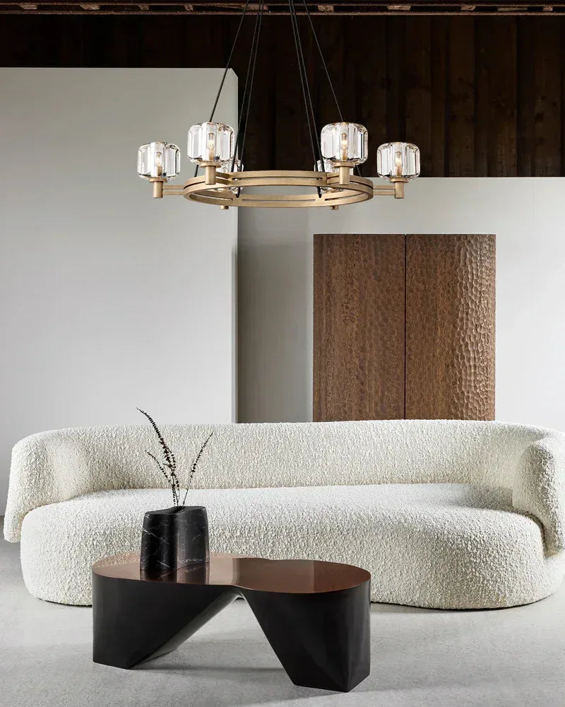 6/12 Light Candle Style Traditional Chandelier with Crystal Accents for dining room table American chandelier