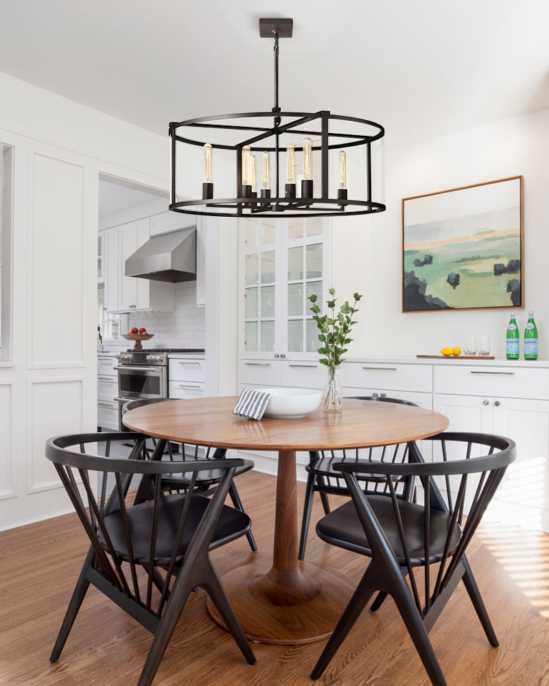 wrought iron chandeliers in black for dining room