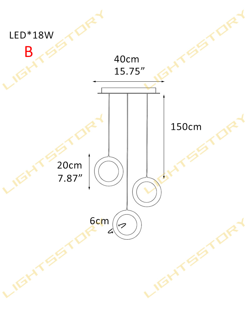 Elegant Stairwell Cluster Lighting LED Alabaste Circular Adjustable Pendant Light Fixtures