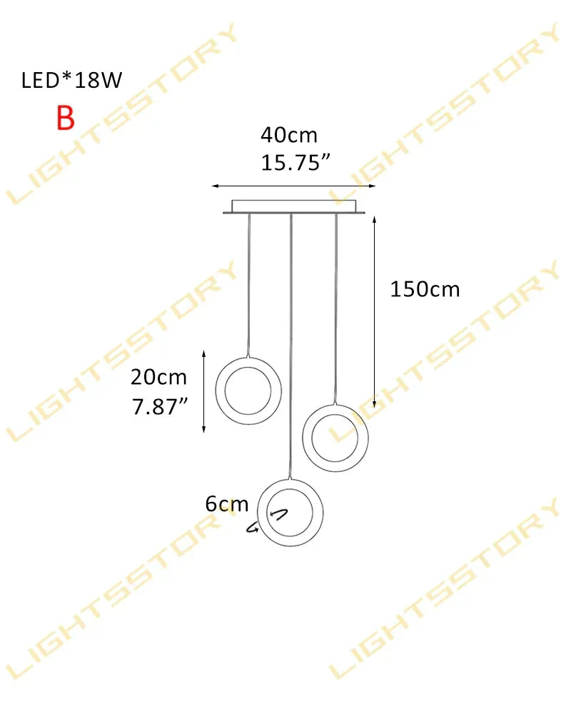 Modern Hanging Round Alabaster LED Small Ring Pendant Lights for Bedroom B-3 light-D20*H20CM D7.87"*H7.87" Modern Pendant lamp