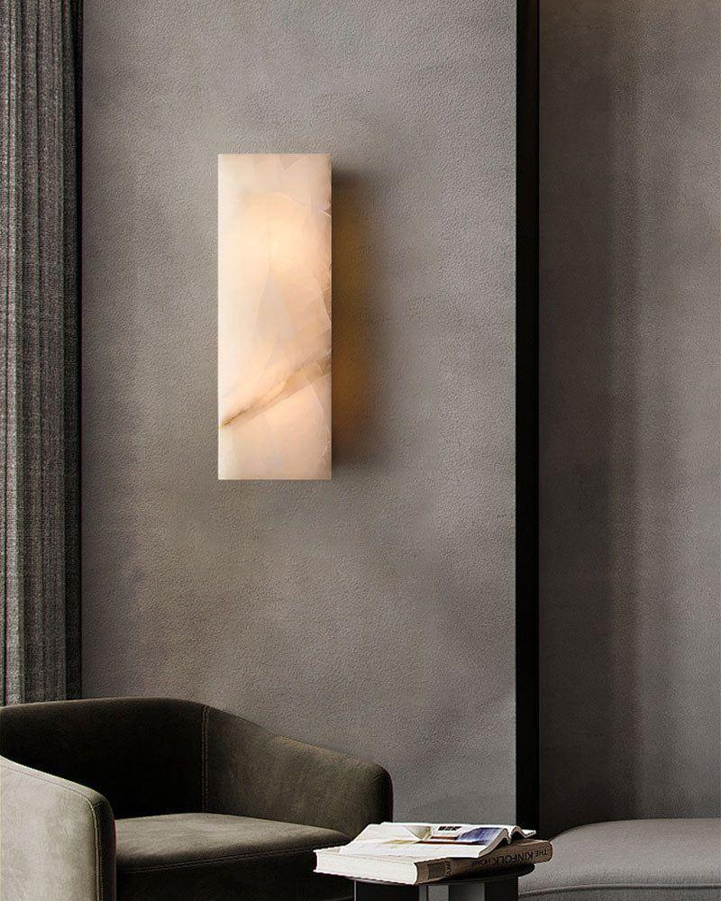 Amercian Vintage LED square Spanish Marble wall sconce lamp 6" 10W 15W Flush Mounted Wall Sconce Lamp