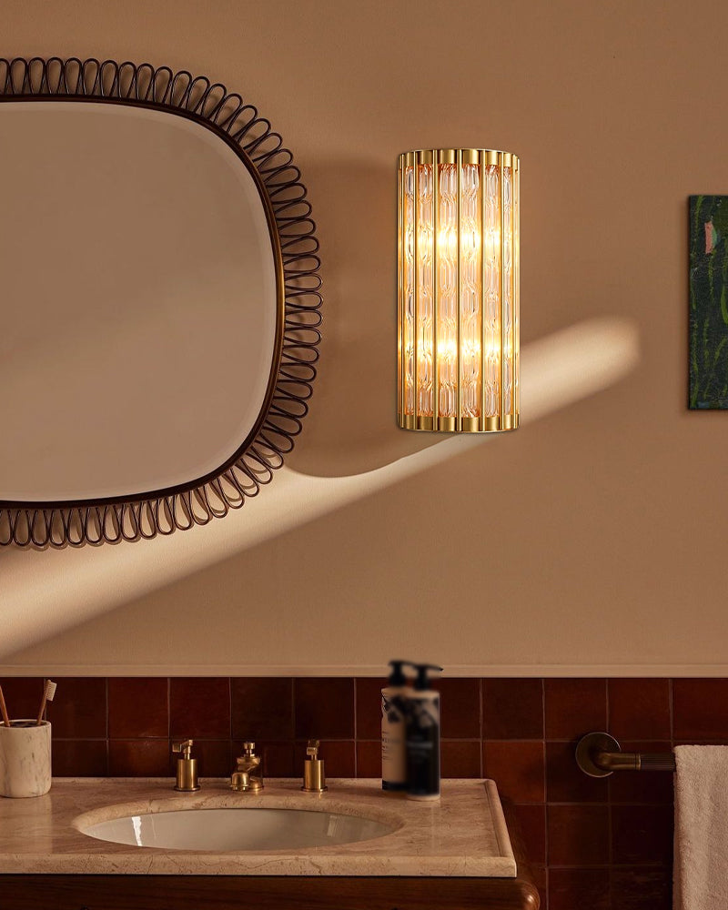 crystal wall sconces living room