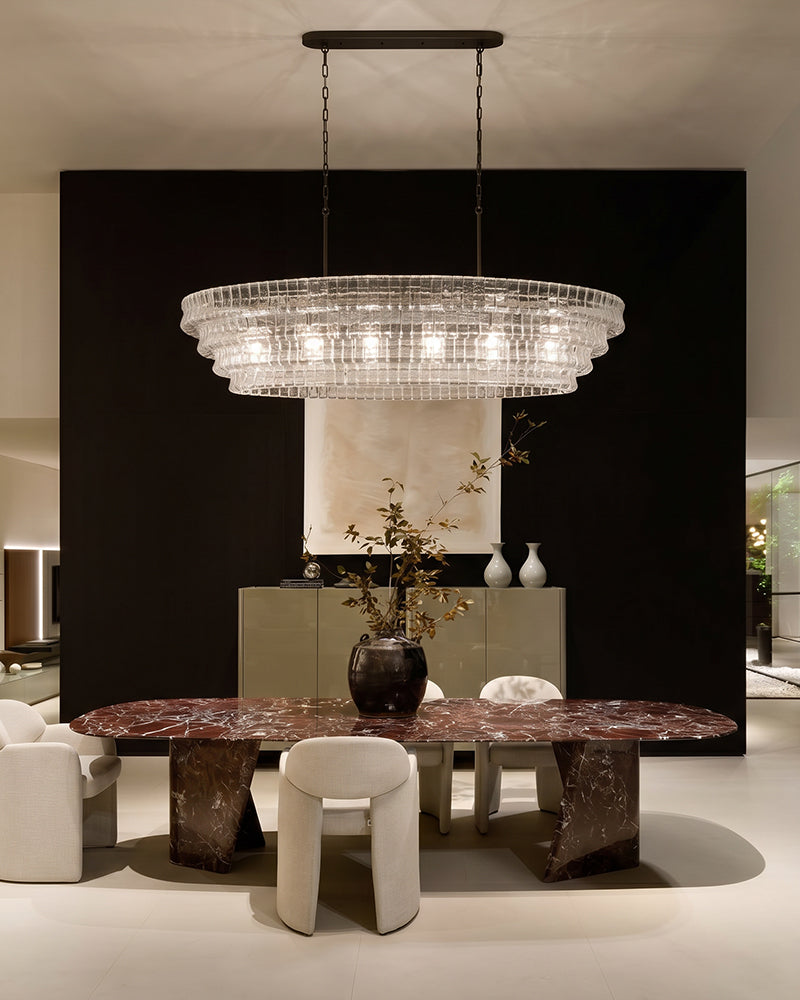 LightsStory Ethereal Statement Chandelier - Lux Oval - Multi-Tier - LightsStory Chandeliers & Crystal Lighting - USA