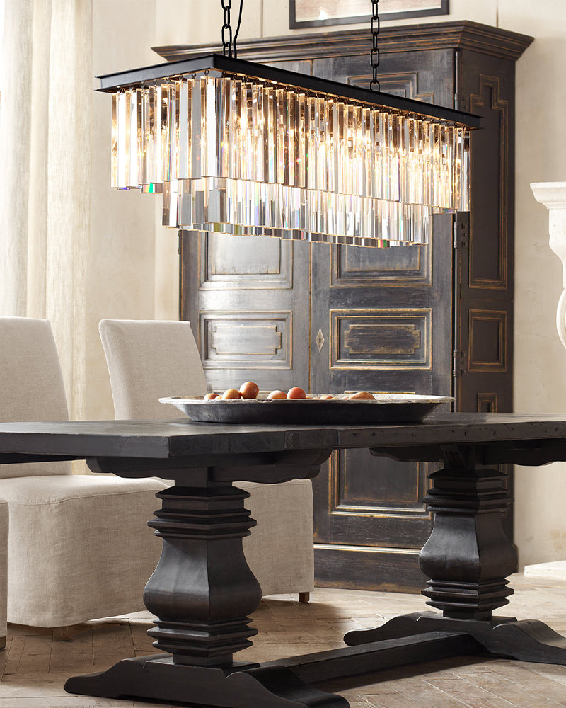 modern glass chandelier