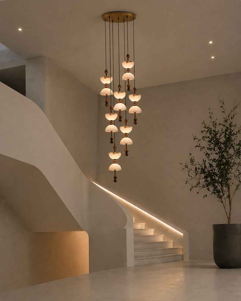LightsStory Alabaster Bowl Cluster Pendant Light - 1 to 9 Lights (Copy)