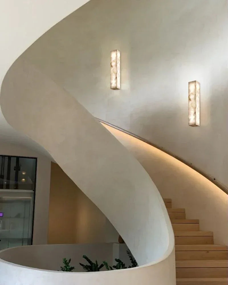 Amercian Vintage LED square Spanish Marble wall sconce lamp 6" 10W 15W Flush Mounted Wall Sconce Lamp