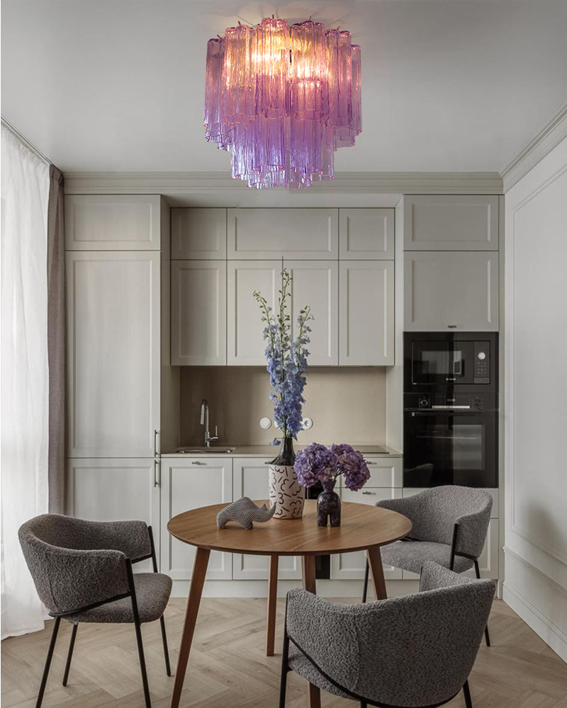 6/8 lights Compact Murano Small Ceiling Light Glass Replacement | Flower Glass Shade Modern Ceiling lamp