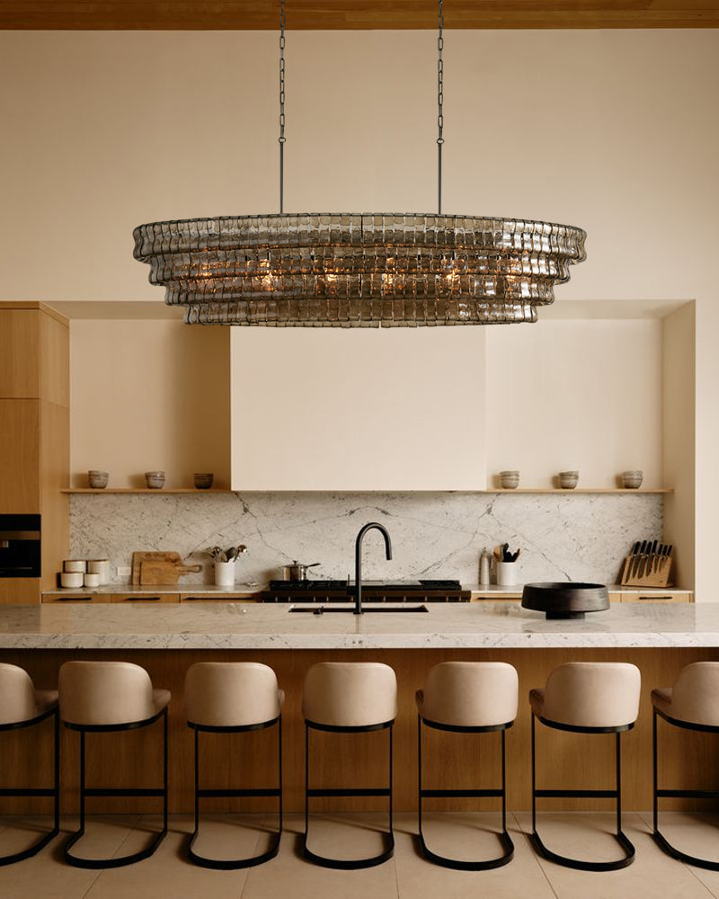 LightsStory Ethereal Statement Chandelier - Lux Oval - Multi-Tier - LightsStory Chandeliers & Crystal Lighting - USA