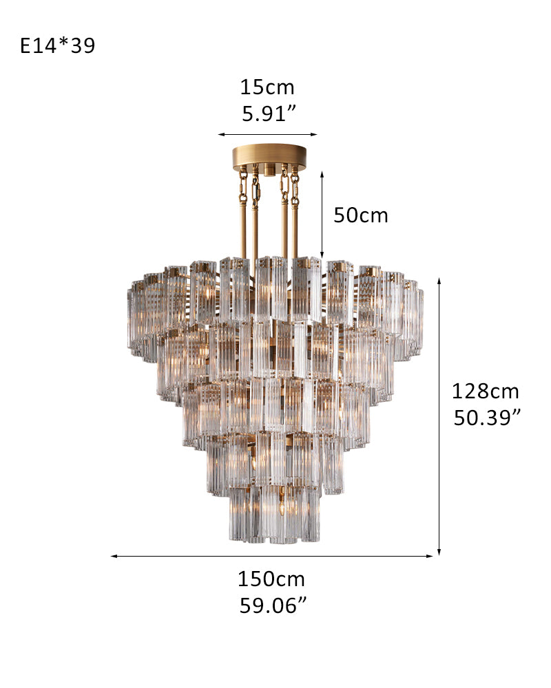 39 light chandeliers