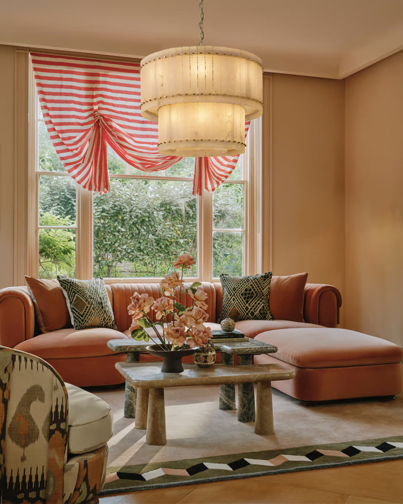 oversized dome round pendant light