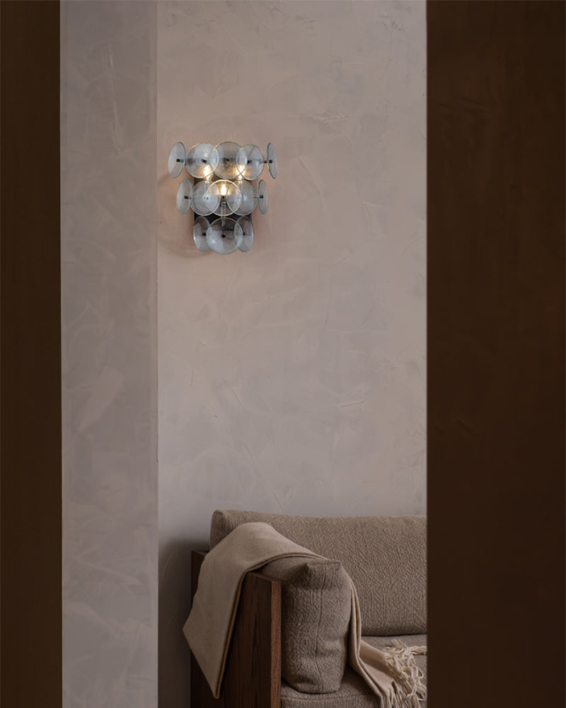 LightsStory Handcraft Glass Mutil-layer Cylindrical Wall Sconces