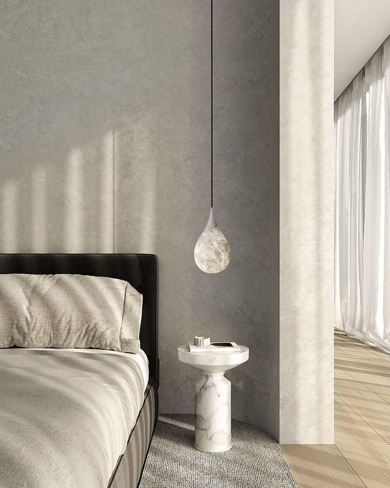 Spanish Marble Droplet Ceiling Dimmer Pendant Lamp 4" 6"for kitchen Island, bedroom Modern Pendant lamp