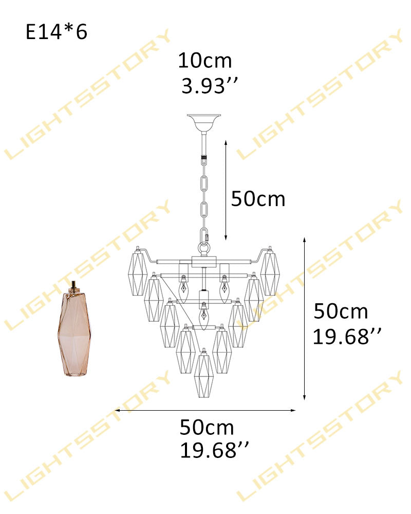 Modern Multi-Layer Murano Colorful Glass Round Chandelier Gold Framework for living room