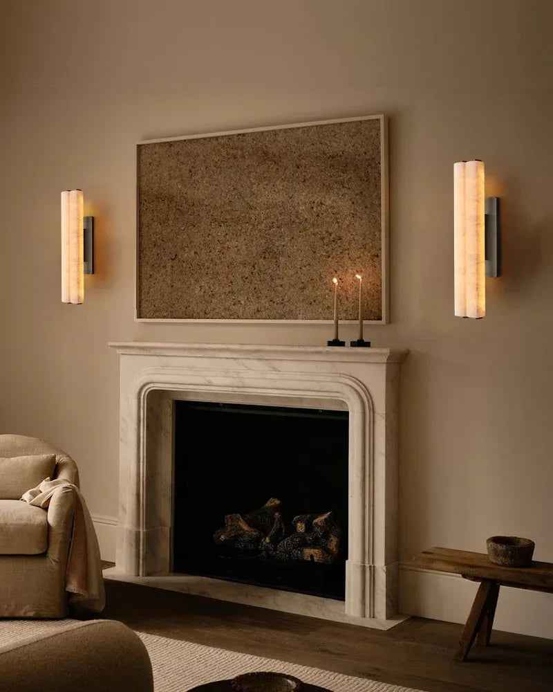 Audubon Single Wall Sconces Flush Mount Lamps 15in 19in 25in | Burnished Brass/Black Flush Mounted Wall Sconce Lamp