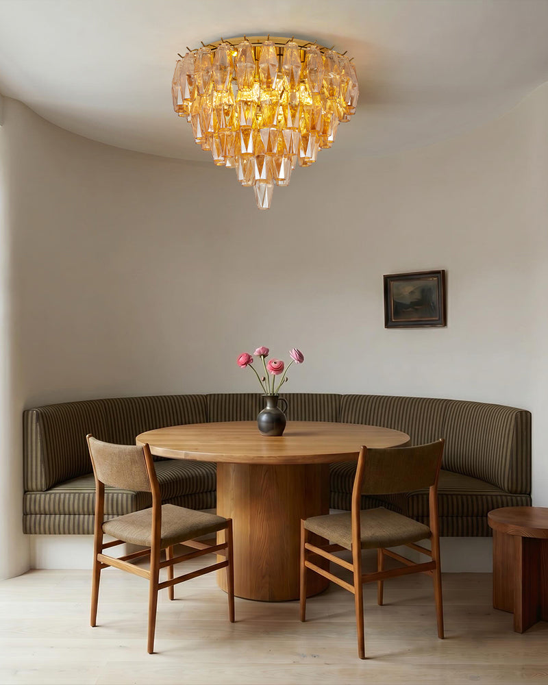 LightsStory Murano Glass Round Ceiling Light - Statement - LightsStory Chandeliers & Crystal Lighting - USA