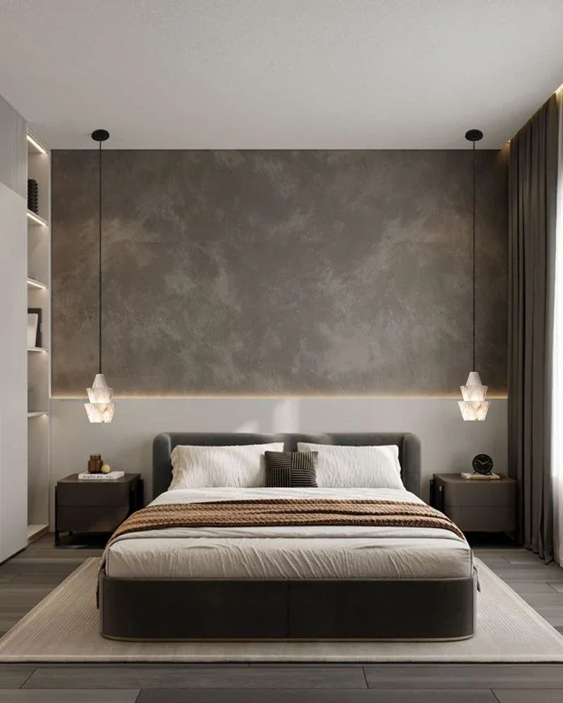 Brianna Alabaster Dining Table Pendant Modern Stacked Conical Pendant Light Modern Pendant lamp