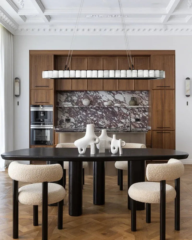 Vintage Oval White Alabaster Huge Chandelier Wide 60" Brushed Bronze/Gold Framework American chandelier