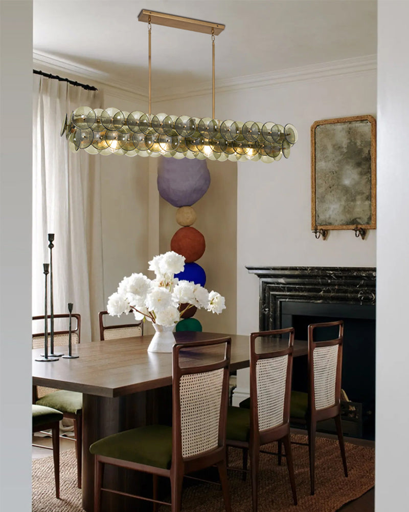 LightsStory Glass Multi-layer Round Chandelier - Art Decor