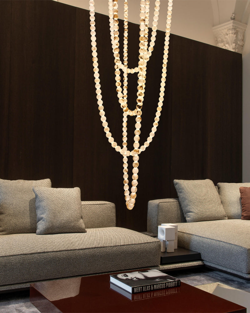chandelier for high ceiling living room