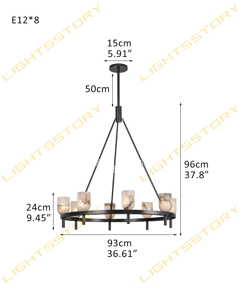 Lucian Alabaster Rectangle Wall Sconce - Serene White - Small