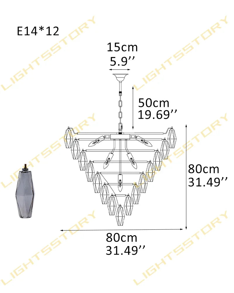 Modern Multi-Layer Murano Colorful Glass Round Chandelier Gold Framework for living room Luxury Modern Chandelier
