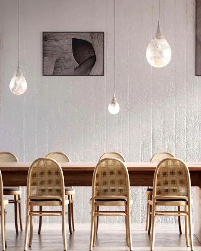 Spanish Marble Droplet Ceiling Dimmer Pendant Lamp 4" 6"for kitchen Island, bedroom Modern Pendant lamp