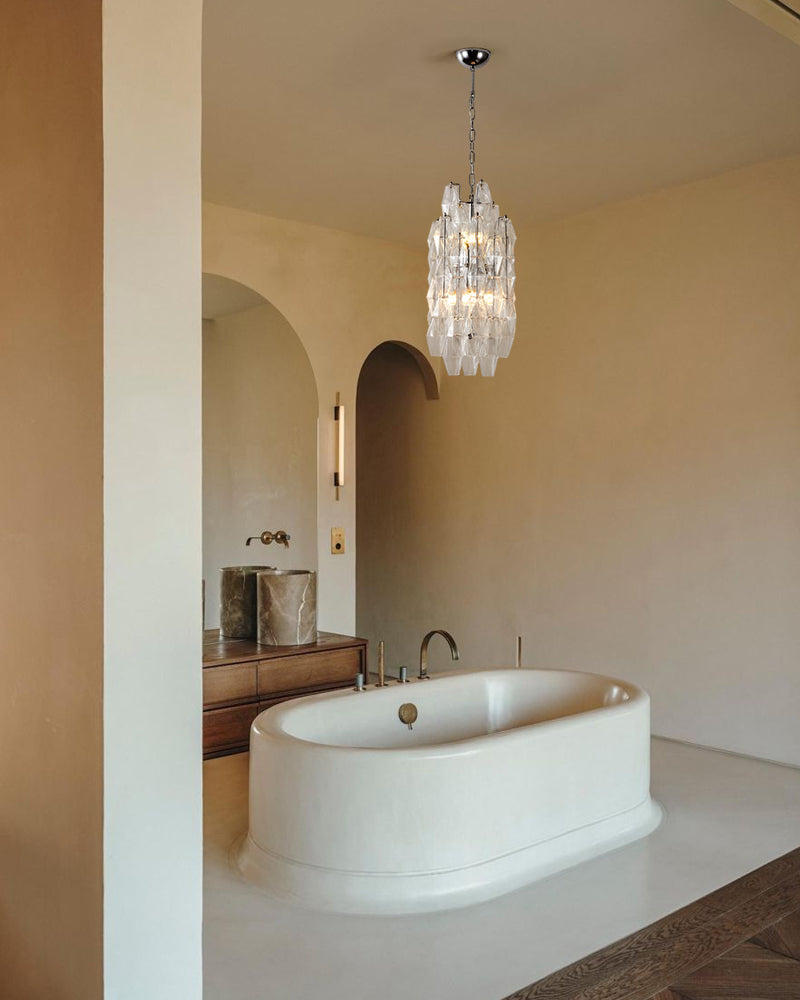 6 lights Hand-blown Murano Colorful Glass Interior Small Pendant Lights Wide 12" Height 24" Modern Pendant lamp