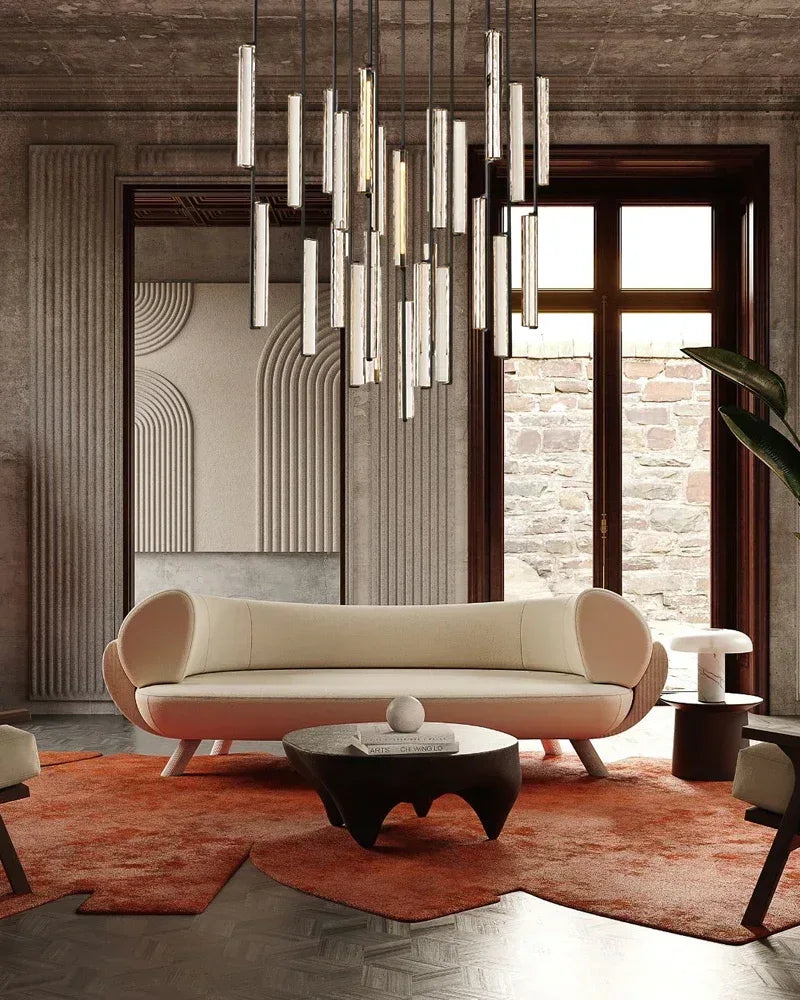 Audubon Crystal On Vertical Brass Drops Round Chandelier Collection Wide 24" 40" 56" American chandelier