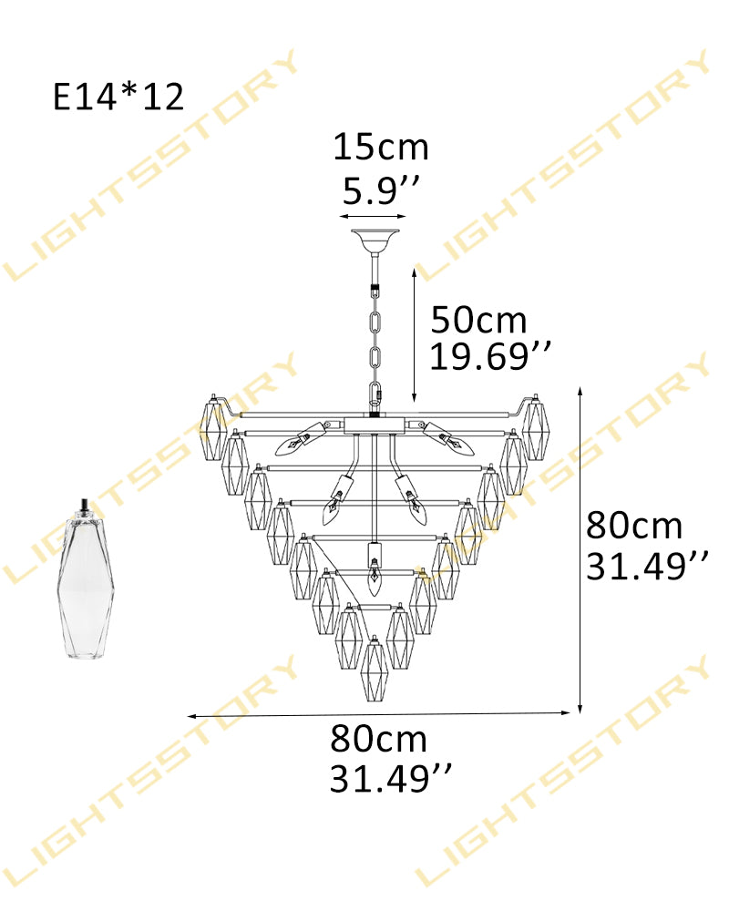 Modern Multi-Layer Murano Colorful Glass Round Chandelier Gold Framework for living room