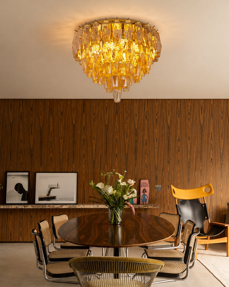 LightsStory Murano Glass Round Ceiling Light - Statement - LightsStory Chandeliers & Crystal Lighting - USA