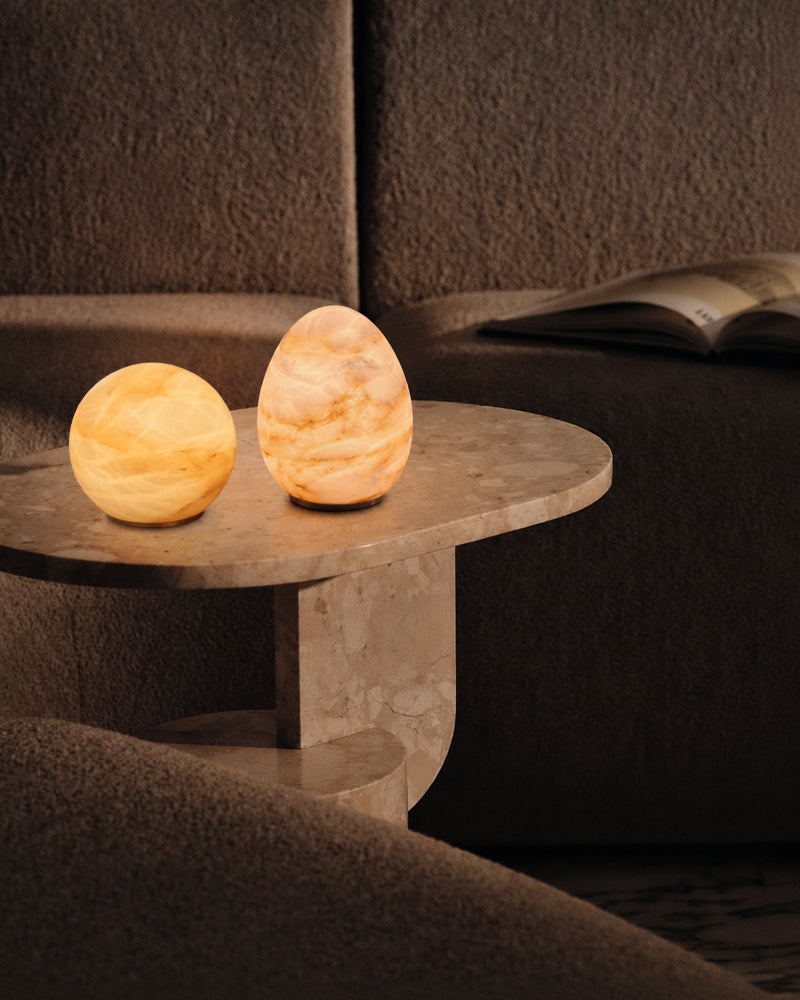 Wireless Alabaster Dimmable Table Lamp - Touch & Remote Control