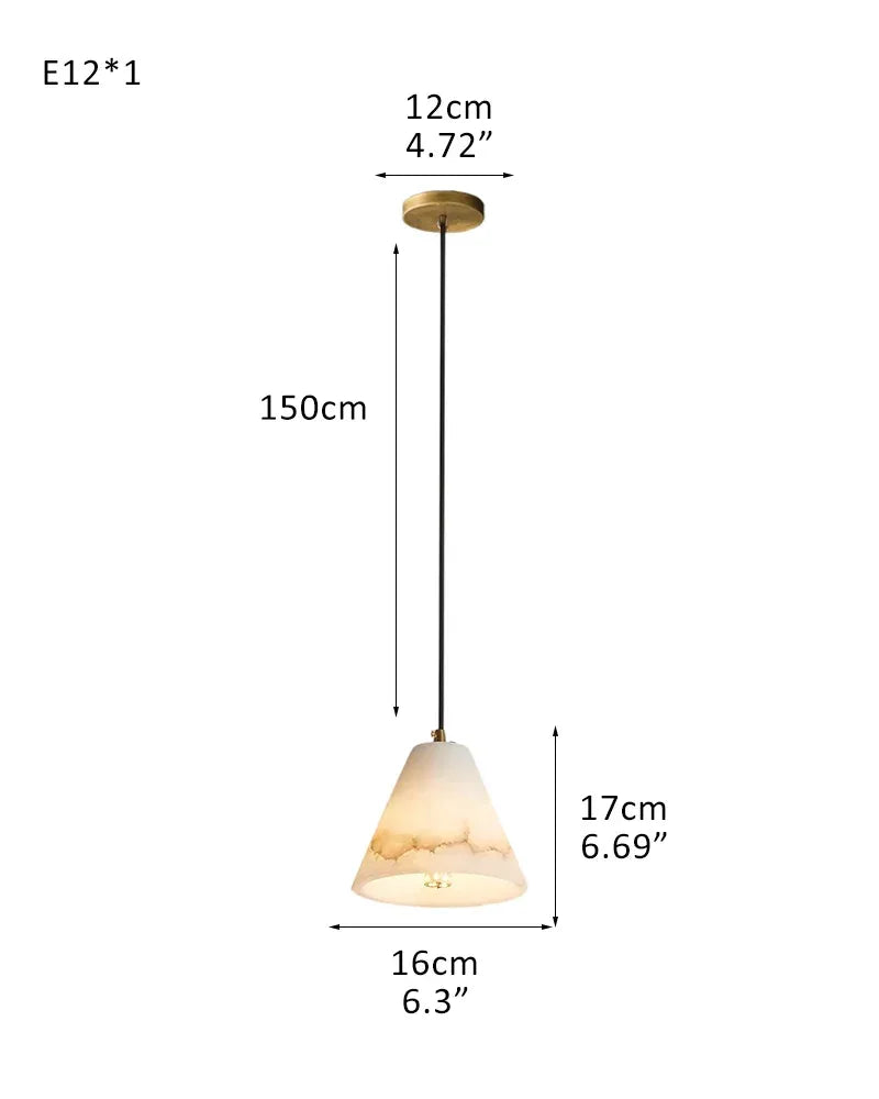 Modern White Alabaster Dome Pendant Light Fixtures in Cluster Decor for foyer entrance 1-light-L16*H17CM L6.3"*H6.69" White + Brass Modern Pendant lamp