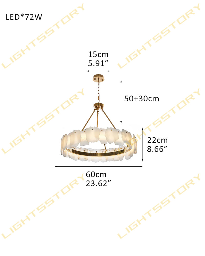 Minimalist Alabaster Linear Suspensions Chandeliers Brass Metal Chain for Ding Kitchen