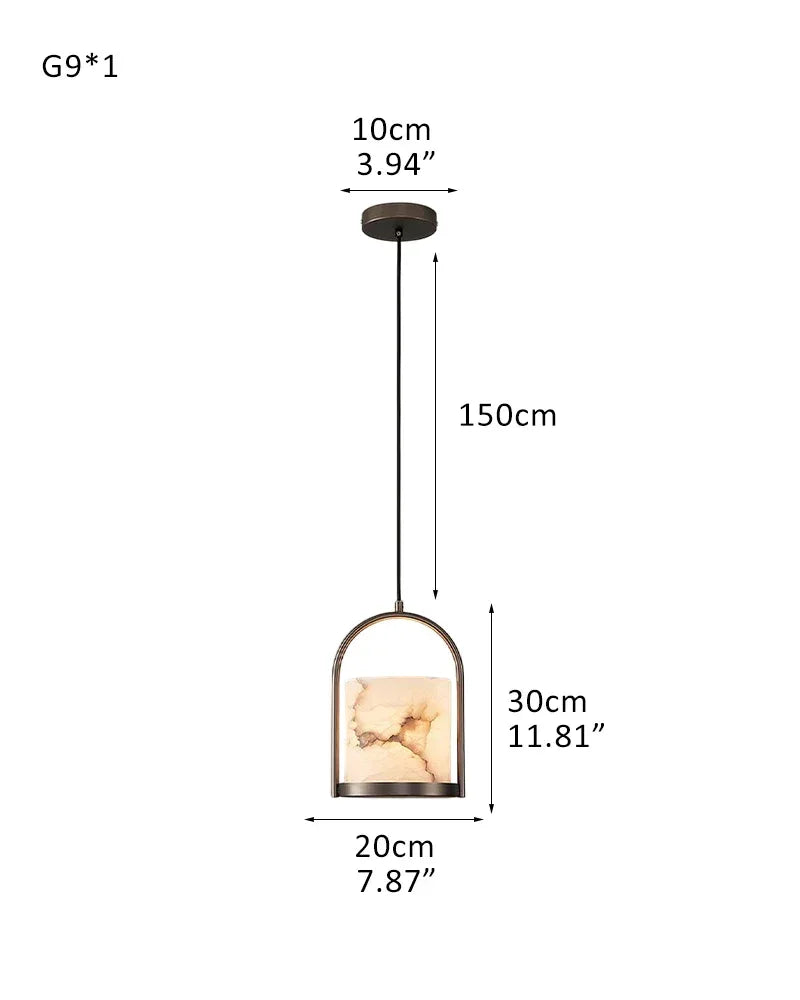 3 lights cluster alabaster dome brass pendant indoor lighting ceiling for kitchen island 1P-D20*H30CM D8"*H12" Black Modern Pendant lamp