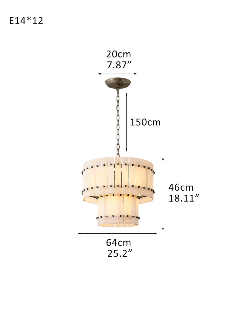 black industrial pendant light