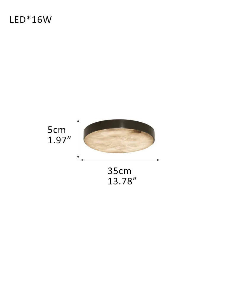 Anvers Luxe Cluster Dome Marble Ceiling Mount Light Fixture / Wall Sconces 8" 13" 21" for Dining room M-D35*H5CM D13.78"*H1.97" Black Modern Ceiling lamp