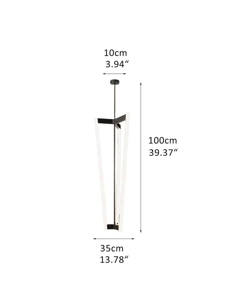 Sleek Modern Lighting Acrylic Pipeline Tube Chandelier Stainless Titanium in Red/Gold/Black Black Modern Pendant lamp