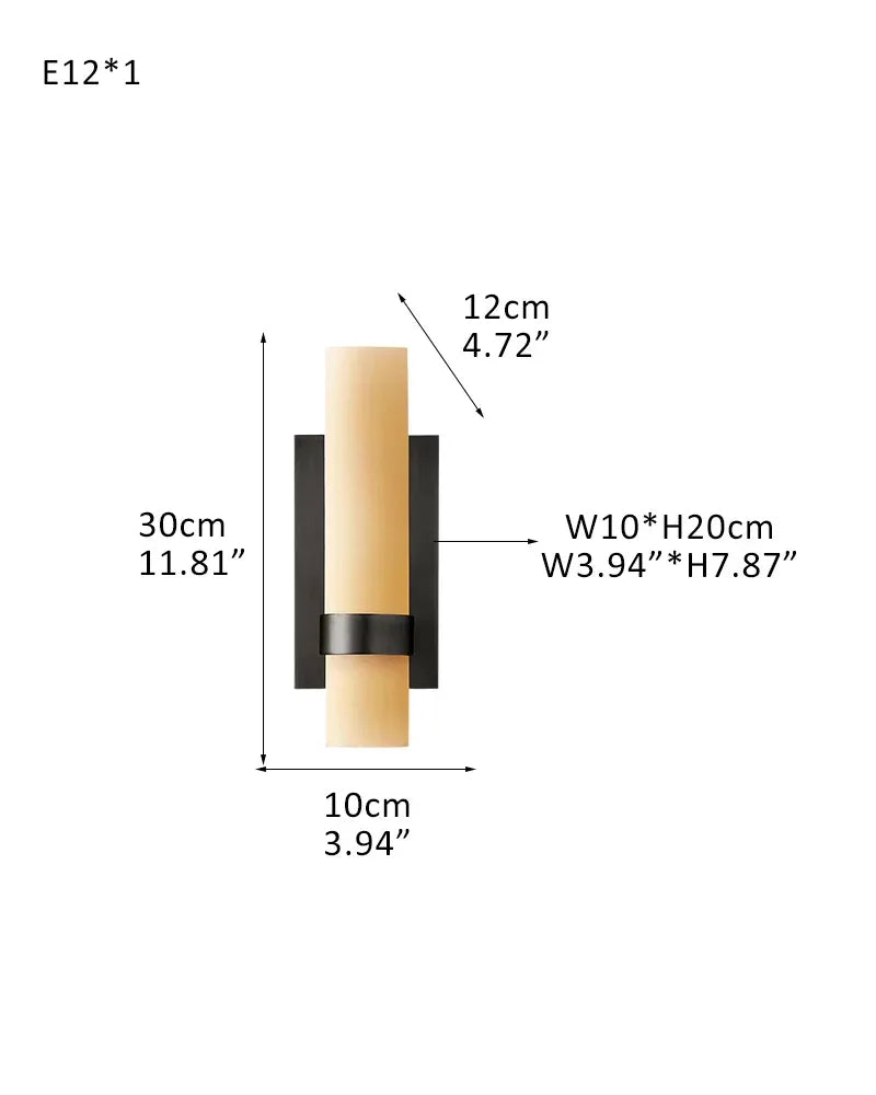 Farmhouse Rustic Milk Glass Linear Ravelle Chandelier Lacquered Brass/Black Metal 1-light-W10*D12*H30CM W3.94"*D4.72*H11.81"-Sconce Black American chandelier