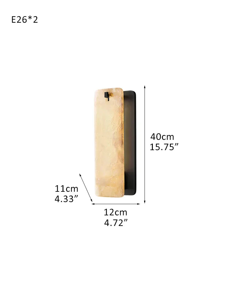 Lacquered Burnished Brass/Black Rectangular Calamette Alabaster Lighting Collection 59" 71" W-L12*W11*H40CM L4.7"*W4.3"*H15.8"(2 lights) Black American chandelier