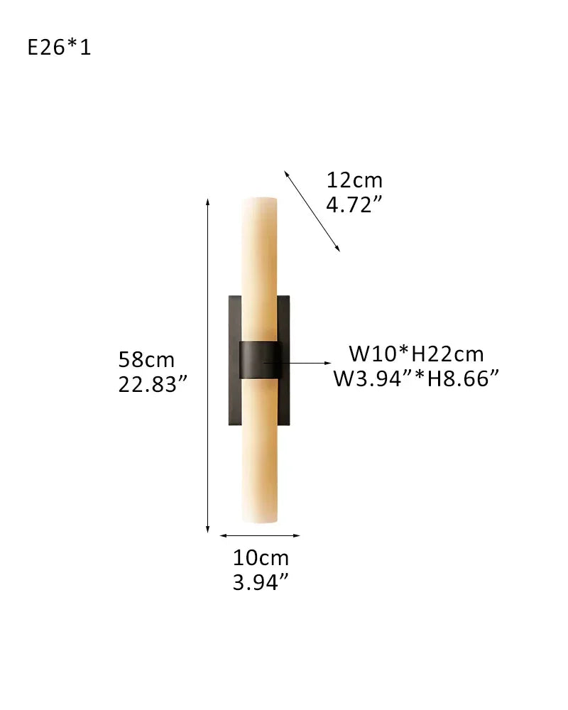 Farmhouse Rustic Milk Glass Linear Ravelle Chandelier Lacquered Brass/Black Metal 1-light-W10*D12*H58CM W3.94"*D4.72*H22.83"-Sconce Black American chandelier