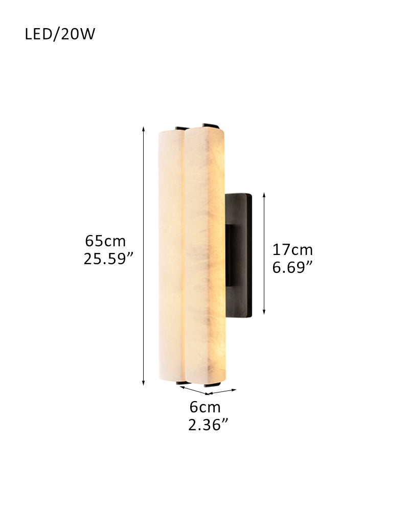 Audubon Single Wall Sconces Flush Mount Lamps 15in 19in 25in | Burnished Brass/Black