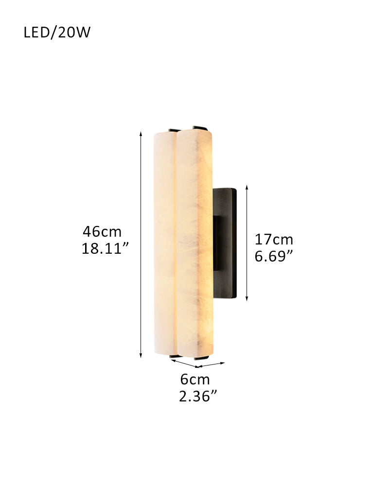 Audubon Single Wall Sconces Flush Mount Lamps 15in 19in 25in | Burnished Brass/Black