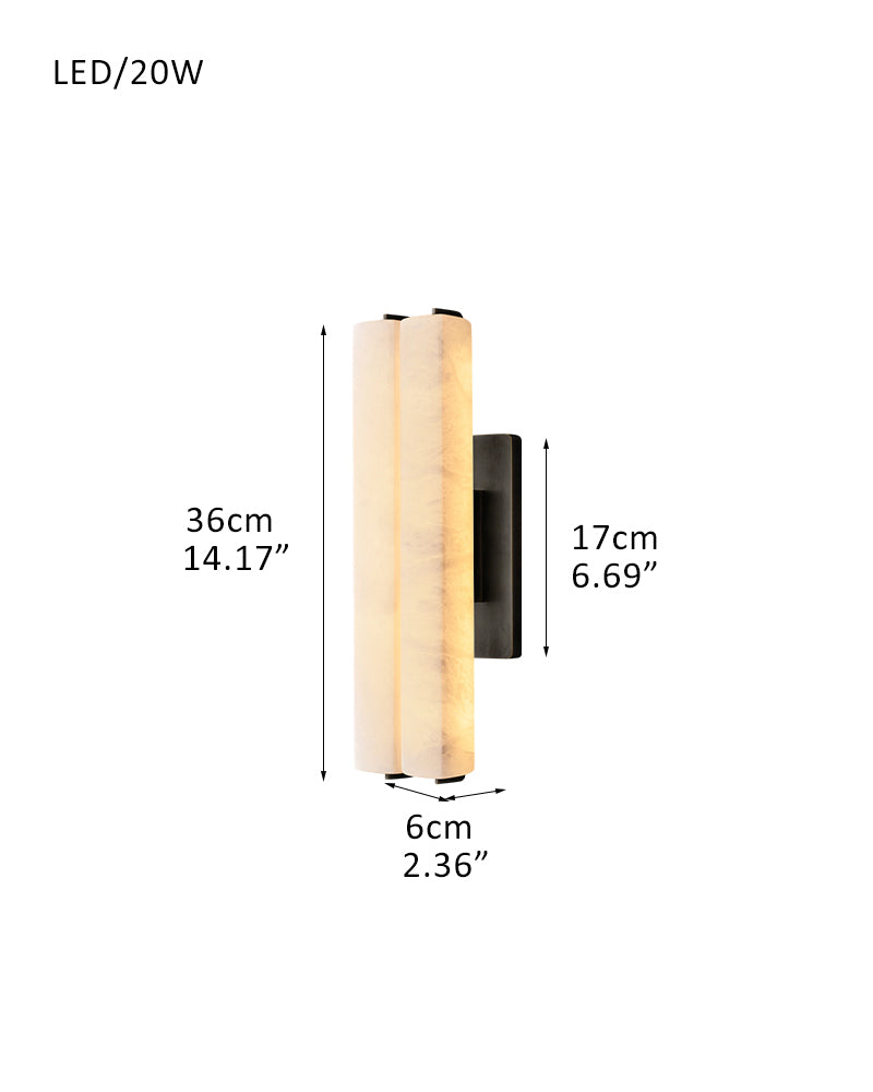 Audubon Single Wall Sconces Flush Mount Lamps 15in 19in 25in | Burnished Brass/Black