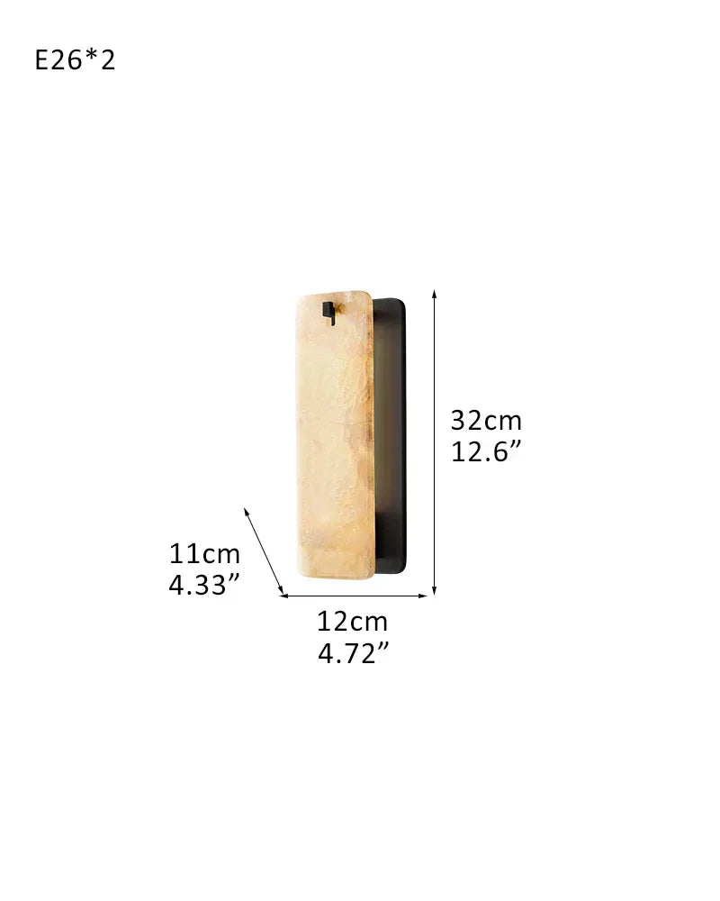 Lacquered Burnished Brass/Black Rectangular Calamette Alabaster Lighting Collection 59" 71" W-L12*W11*H32CM L4.7"*W4.3"*H12.6"(2 lights) Black American chandelier